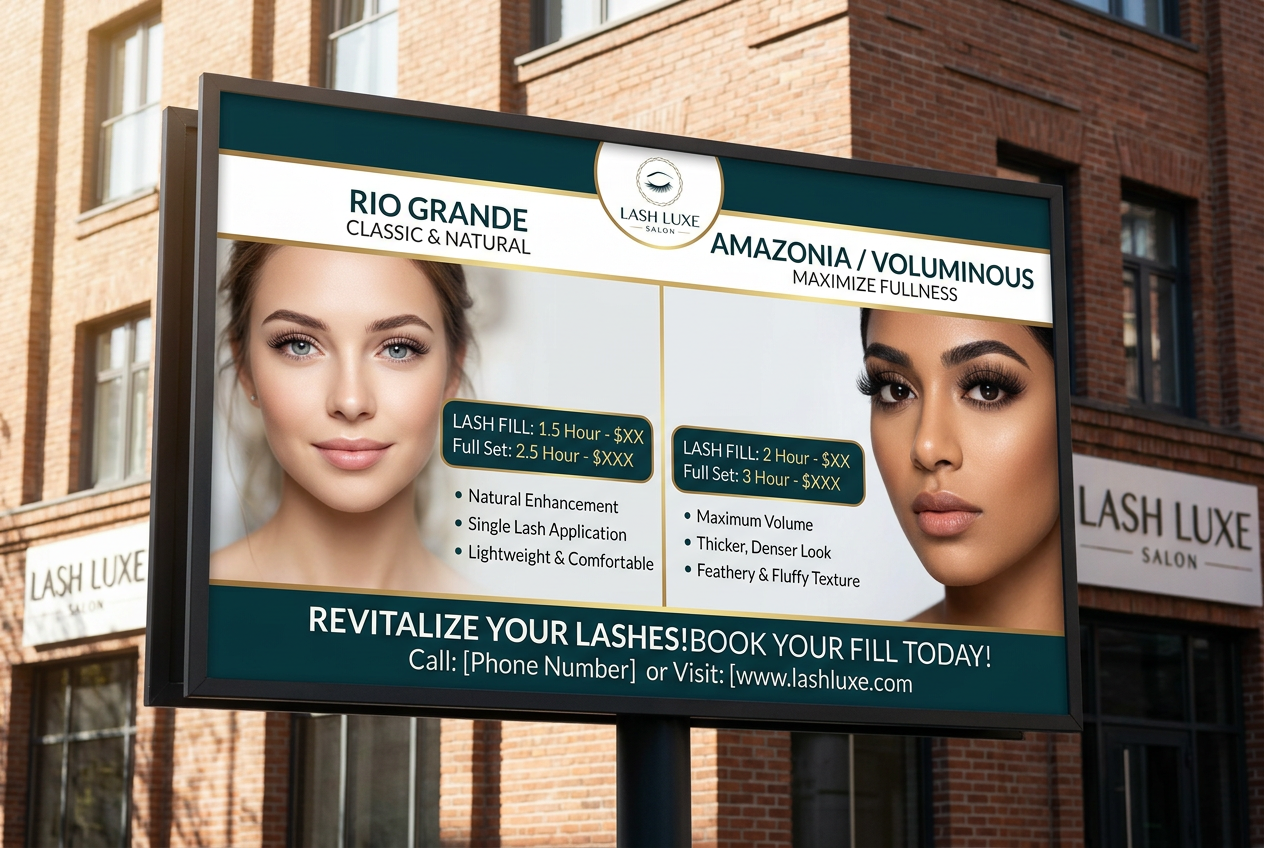 woman long lash extension